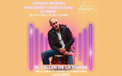 Taller percusión y musicalidad con Joaquín Arteaga